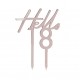 Topper Tούρτας “Hello 18” Rosegold Topper Tούρτας “Hello 18” Rosegold
