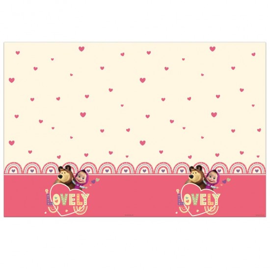 Τραπεζομάντηλο Μάσα και Αρκούδος (120 x 180 cm)