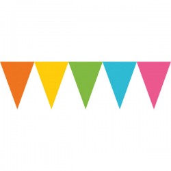 Τριγωνικά Σημαιάκια Πολύχρωμα 4,5m