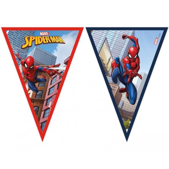 Τριγωνικά Σημαιάκια Spiderman – Team Up 230 cm