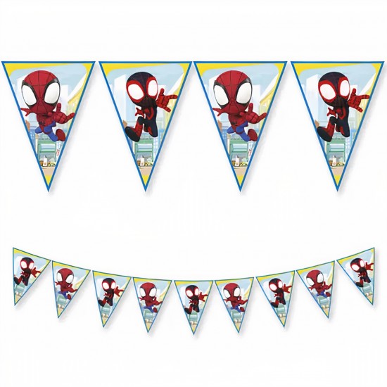 Τριγωνικά Σημαιάκια Spidey & His Amazing Friends Τριγωνικά Σημαιάκια Spidey & His Amazing Friends