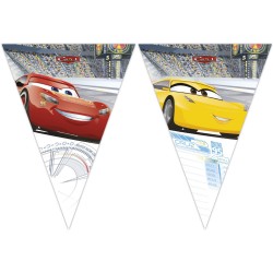 Σημαιάκια Τριγωνικά Χάρτινα Cars 3
