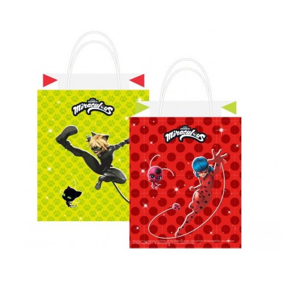 Τσάντες Δώρου Χάρτινες Miraculous 8 τμχ Τσάντες Δώρου Χάρτινες Miraculous 8 τμχ