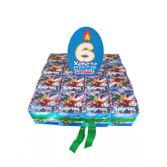  Χάρτινη τούρτα τετράγωνη NINJAGO