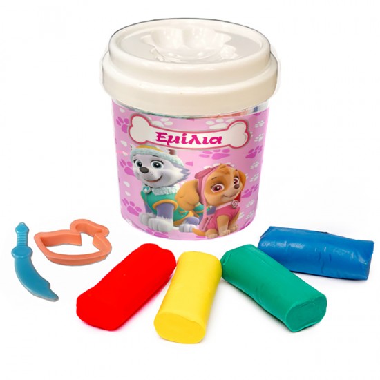 Βαζάκι με πλαστελίνες – Paw Patrol κορίτσι
