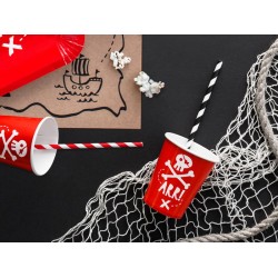 Ποτήρια Κόκκινα Πειρατές (6 τεμ)