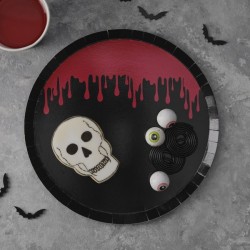 Πιάτα Μεγάλα Blood Drip (8 τεμ)
