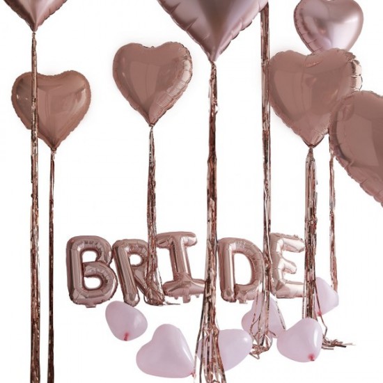 Σετ Μπαλόνια Bride με καρδιές (41 τεμ) Σετ Μπαλόνια Bride με καρδιές (41 τεμ)