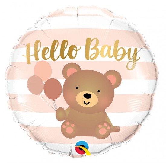 Μπαλόνι Foil 18" Hello Baby αρκουδάκι Μπαλόνι Foil 18" Hello Baby αρκουδάκι