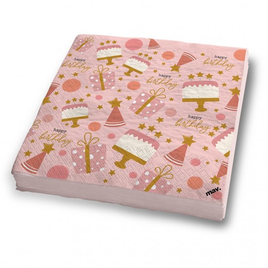 Χαρτοπετσέτες Μεγάλες Rose Confetti (20 τεμ) Χαρτοπετσέτες Μεγάλες Rose Confetti (20 τεμ)