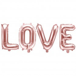 Μπαλόνι Foil 55'' Φράση Love Rosegold
