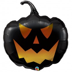 Μπαλόνι Foil 35" Halloween Μαύρη Κολοκύθα - Black Jack