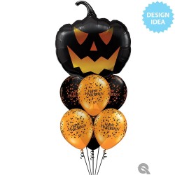 Μπαλόνι Foil 35" Halloween Μαύρη Κολοκύθα - Black Jack