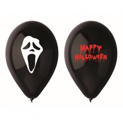 Μπαλόνια Λάτεξ 12" Scary Halloween (5 τεμ)