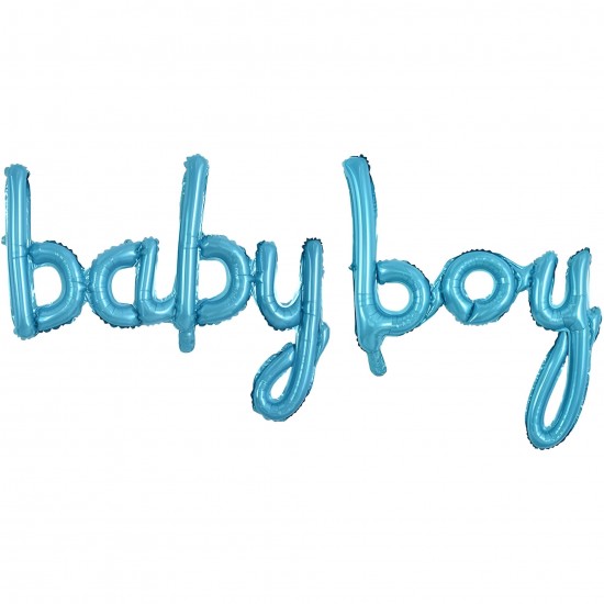 Μπαλόνι Foil Φράση 'baby boy' Μπλε Μπαλόνι Foil Φράση 'baby boy' Μπλε