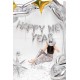 Μπαλόνι Foil Φράση 'Happy New Year' Ασημί Μπαλόνι Foil Φράση 'Happy New Year' Ασημί
