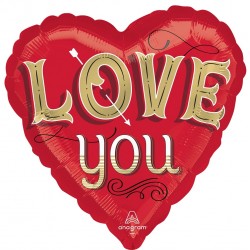 Μπαλόνι Foil 18" Καρδιά Just My Type Love You