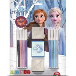 Σετ σφραγίδες και μαρκαδόροι Frozen