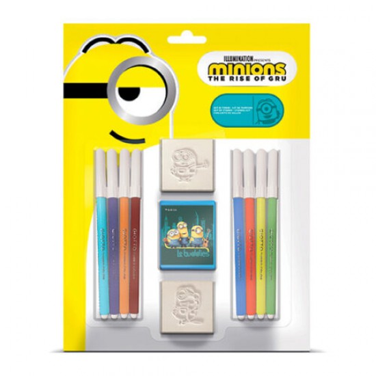 Σετ σφραγίδες και μαρκαδόροι Minions Σετ σφραγίδες και μαρκαδόροι Minions