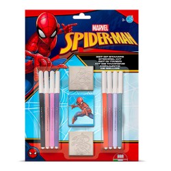 Σετ σφραγίδες και μαρκαδόροι Spiderman