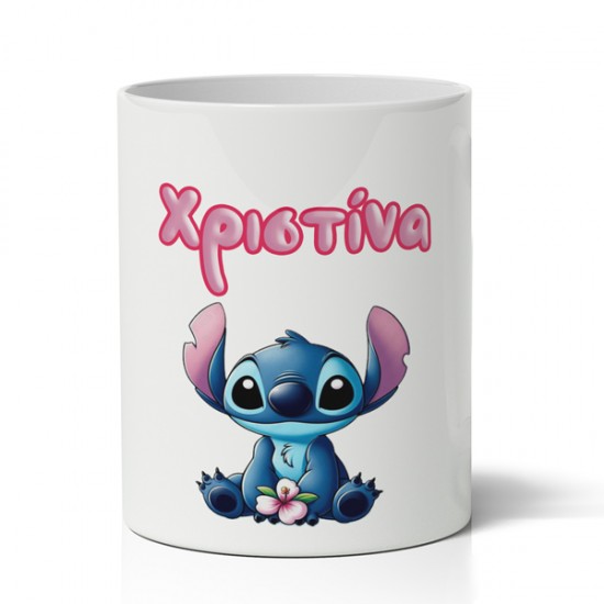 Μολυβοθήκη με Όνομα – Stitch & Angel Μολυβοθήκη με Όνομα – Stitch & Angel