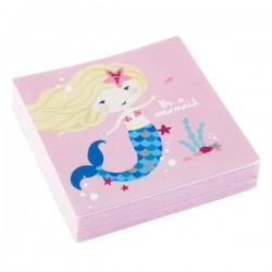 Χαρτοπετσέτες μικρές Be a Mermaid (20 τεμ)