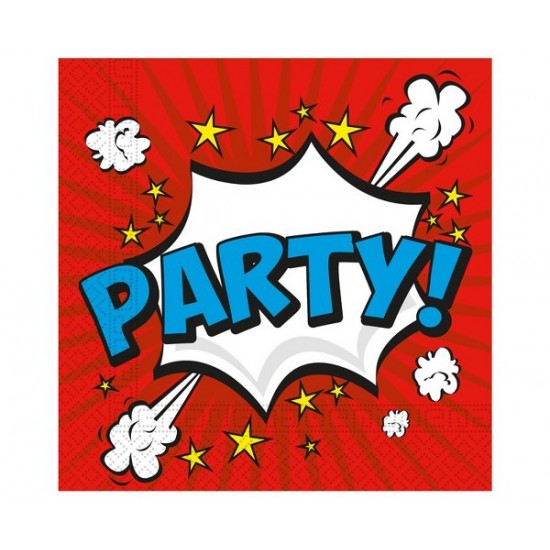Χαρτοπετσέτες Μεγάλες Boom Party (20 τεμ)
