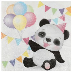 Χαρτοπετσέτες Μεγάλες Αρκουδάκι Panda (20 τεμ)