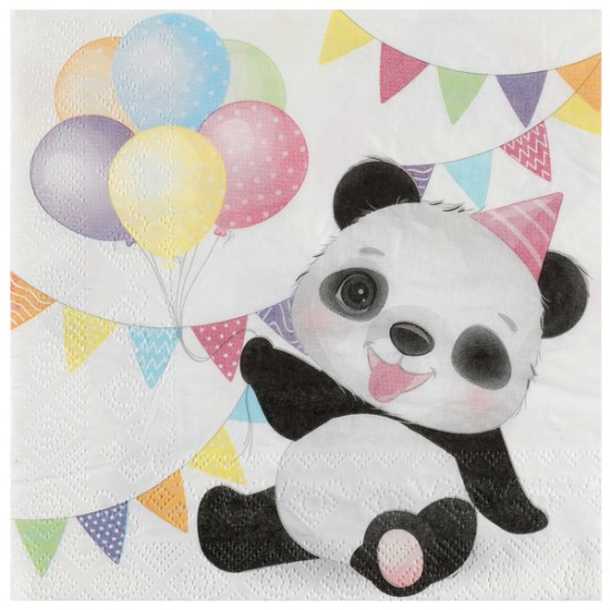 Χαρτοπετσέτες Μεγάλες Αρκουδάκι Panda (20 τεμ) Χαρτοπετσέτες Μεγάλες Αρκουδάκι Panda (20 τεμ)