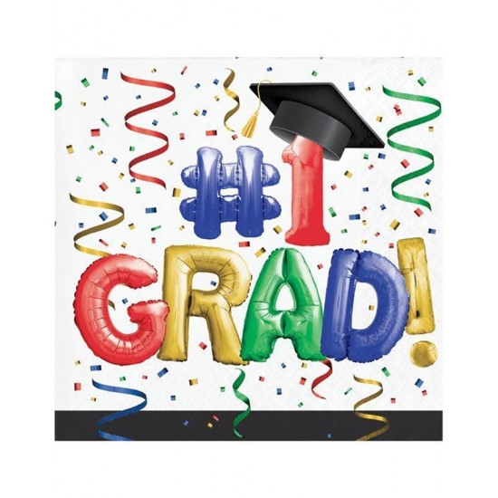 Xαρτοπετσέτες Μικρές "Colorful Graduation" Creative Converting (16 τεμάχια) Xαρτοπετσέτες Μικρές "Colorful Graduation" Creative Converting (16 τεμάχια)