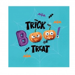 Χαρτοπετσέτες Μεγάλες Halloween Boo – Trick or Treat (20 τεμ)
