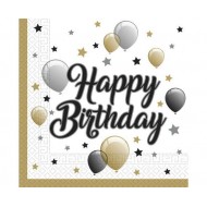 Χαρτοπετσέτες Μεγάλες "Happy Birthday" (20 τεμ)