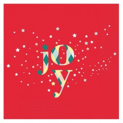 Χαρτοπετσέτες Μεγάλες Κόκκινες Joy (20 τεμ)