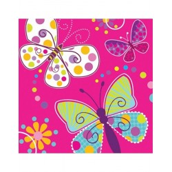 Xαρτοπετσέτες μεγάλες "Butterfly Sparkle" (16 τεμάχια)