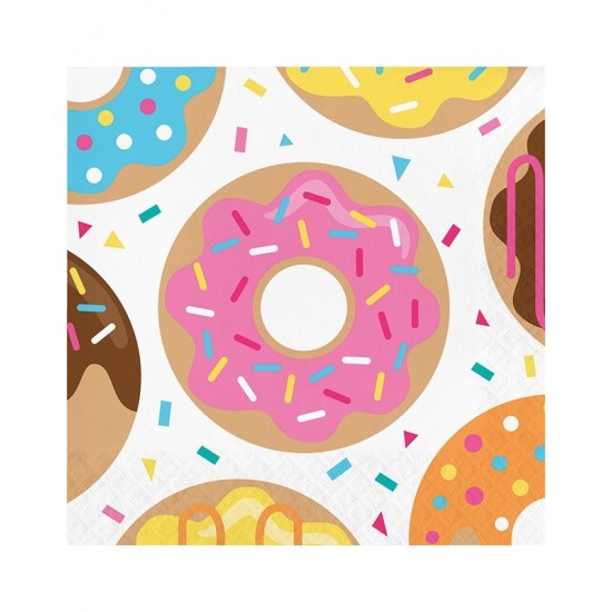 Xαρτοπετσέτες Μεγάλες "Donut Time" Creative Converting (16 τεμάχια) Xαρτοπετσέτες Μεγάλες "Donut Time" Creative Converting (16 τεμάχια)