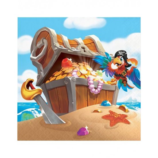 Xαρτοπετσέτες Mεγάλες "Pirate Treasure" 33x33 cm Xαρτοπετσέτες Mεγάλες "Pirate Treasure" 33x33 cm