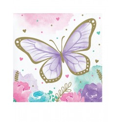 Xαρτοπετσέτες Mικρές Butterfly Shimmer (16 Tεμάχια)