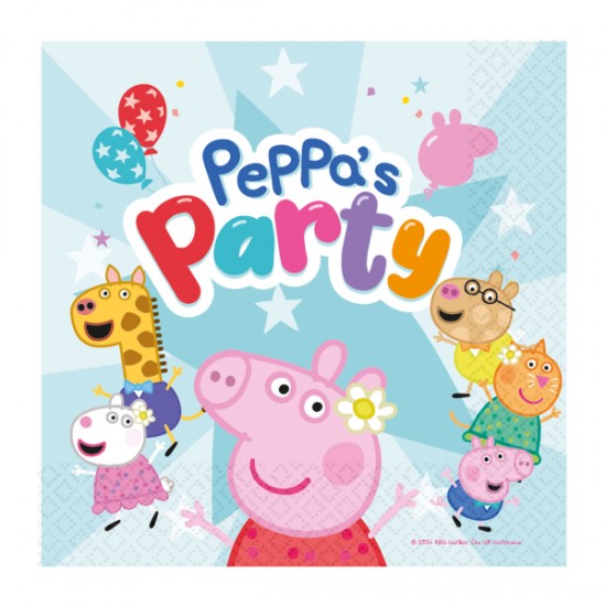 Χαρτοπετσέτες Μεγάλες Peppa’s Party (16 τεμ) Χαρτοπετσέτες Μεγάλες Peppa’s Party (16 τεμ)