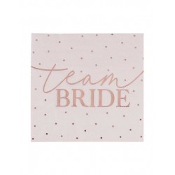 Xαρτοπετσέτες "Team Bride" Rose Gold 
