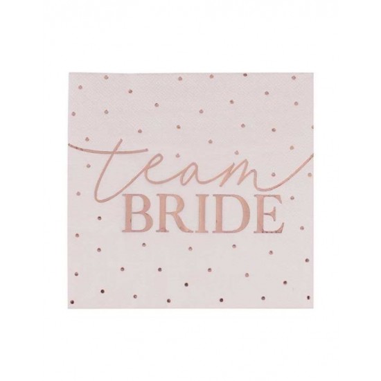 Xαρτοπετσέτες "Team Bride" Rose Gold Xαρτοπετσέτες "Team Bride" Rose Gold