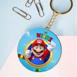 Μπρελόκ Ξύλινο Super Mario