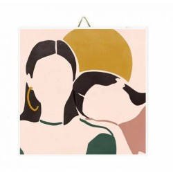 Καδράκι Ξύλινο “Mother & Daughter”