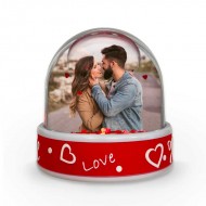 Χιονόμπαλα Αγίου Βαλεντίνου με φωτογραφία – Boho