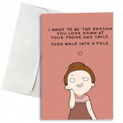 Κάρτα Χιουμοριστική “I want to be the person…”