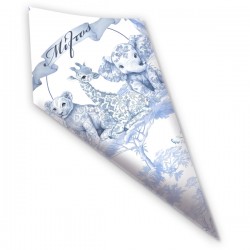 Χωνάκια για Ζαχαρωτά – Blue Toile Ζώα Της Ζούγκλας