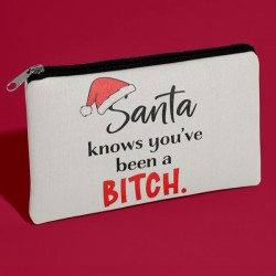 Χριστουγεννιάτικο Χιουμοριστικό Τσαντάκι – Santa Knows You’ve Been a..