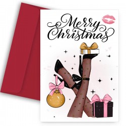 Χριστουγεννιάτικη Κάρτα – Merry girly Christmas