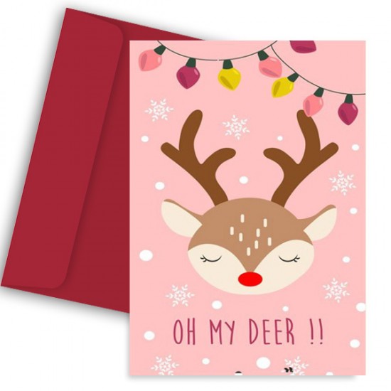 Χριστουγεννιάτικη Κάρτα – Oh my Deer Χριστουγεννιάτικη Κάρτα – Oh my Deer