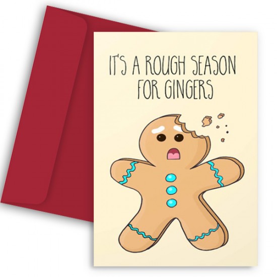 Χριστουγεννιάτικη Κάρτα – Rough Ginger Season Χριστουγεννιάτικη Κάρτα – Rough Ginger Season