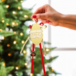 Χριστουγεννιάτικο Γούρι 2025 Χρυσός Άγιος Βασίλης